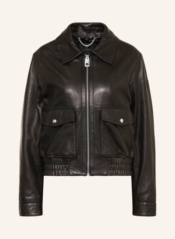 BELSTAFF Kurtka skórzana RAYA CZARNY