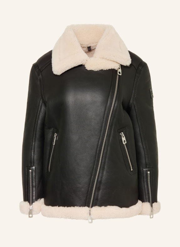 BELSTAFF Kurtka skórzana VIRDEN CZARNY