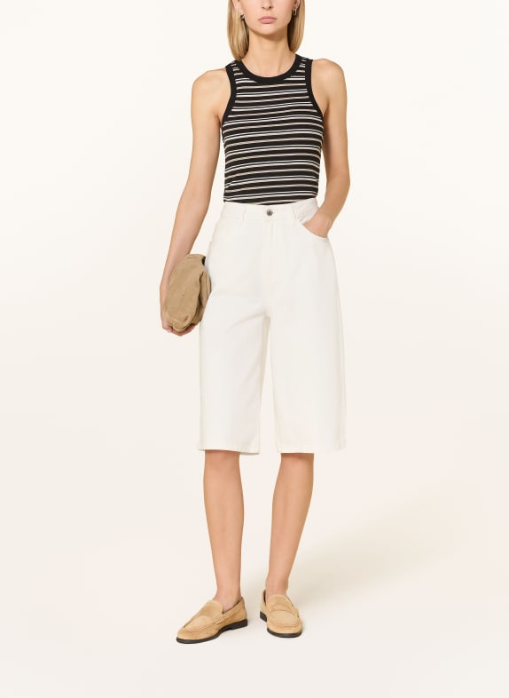 Marc O'Polo Top SVART / BEIGE / VIT