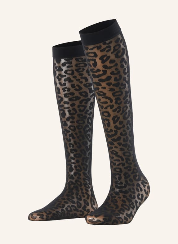 FALKE Knee socks WILD BREED 3009 BLACK