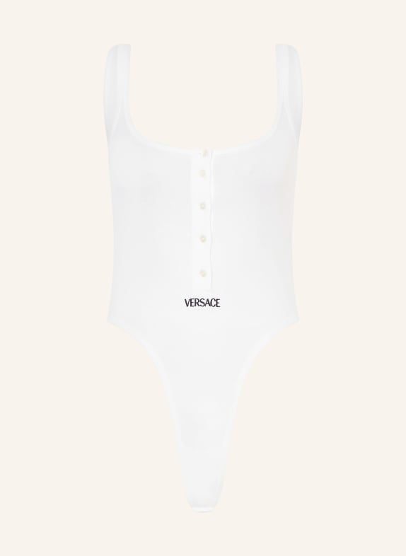 VERSACE String bodysuit WHITE