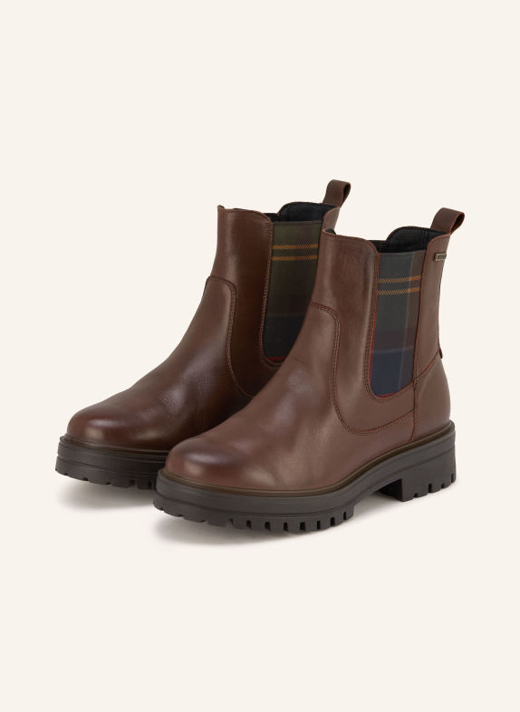 Barbour AMBERLEY Chelsea Boots DARK BROWN