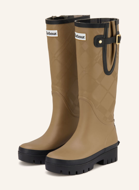 Barbour LEIGHTON Boots KHAKI / GOLD / BLACK