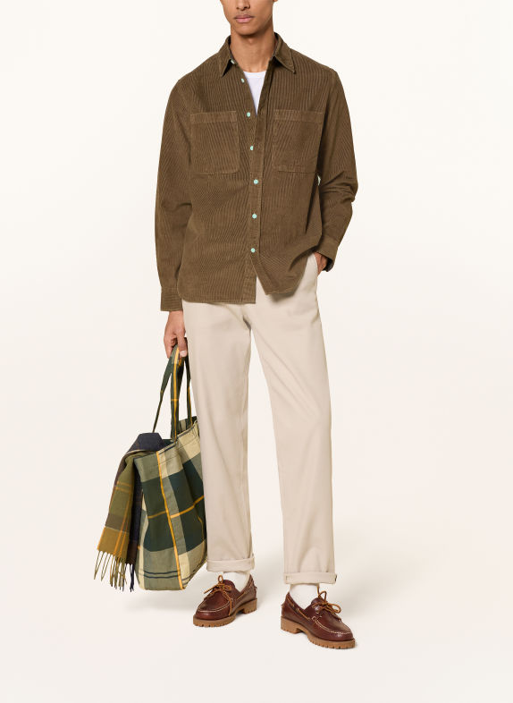 Barbour Cordskjorte Comfort Fit KHAKI