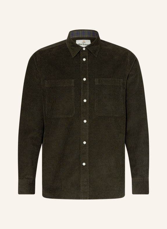 Barbour Cordhemd Comfort Fit DUNKELGRÜN