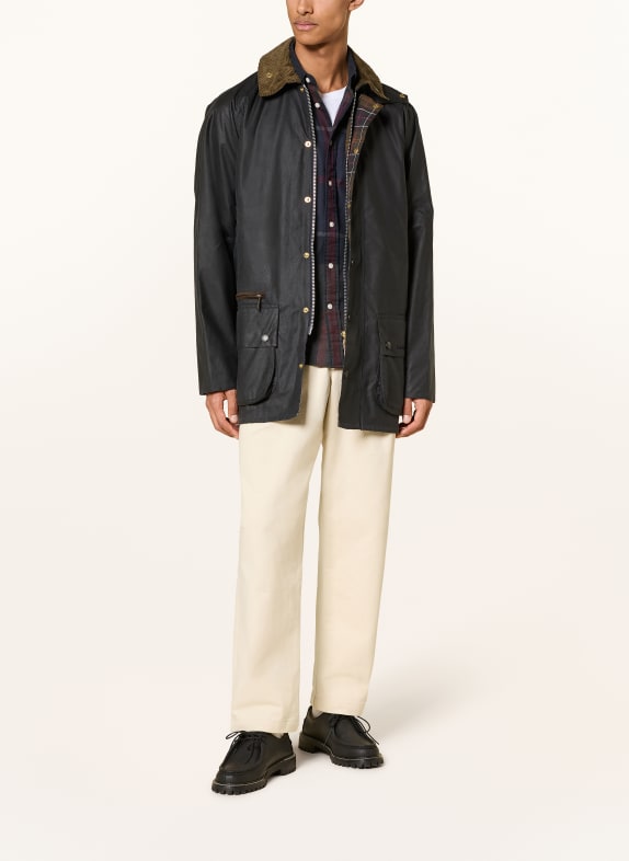 Barbour Fieldjacket ICONS BEAUFORT DONKERBLAUW / DONKERGROEN