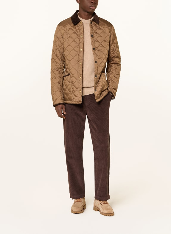 Barbour Quiltad jacka LJUSBRUN / MÖRKBRUN