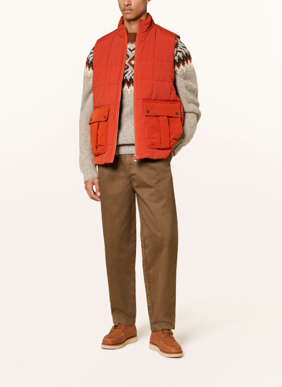 Barbour YORKLANE Regular Fit Chinos BROWN