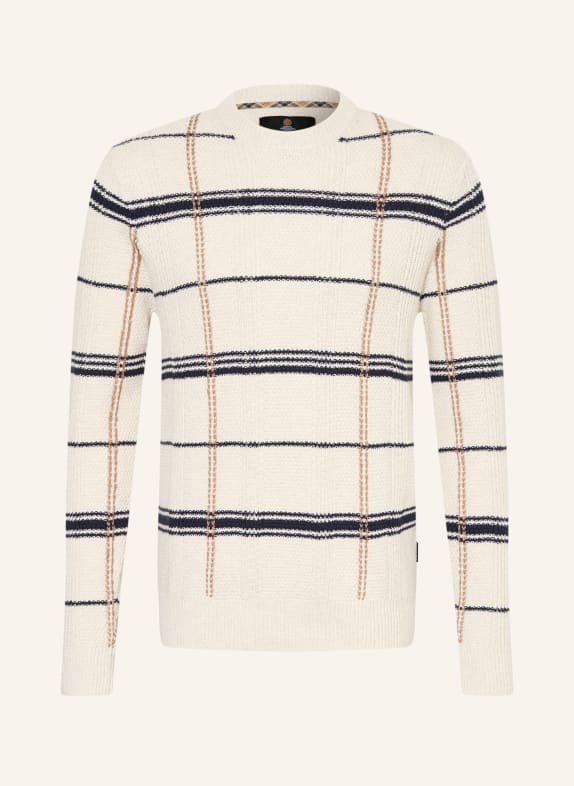 Barbour Pullover FASEY ECRU / BRAUN / DUNKELBLAU
