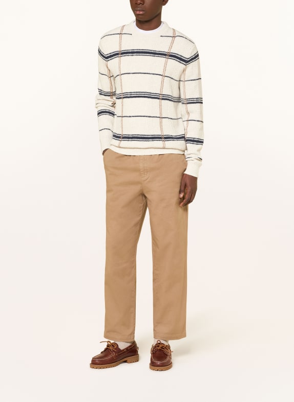 Barbour Trui FASEY ECRU / BRUIN / DONKERBLAUW