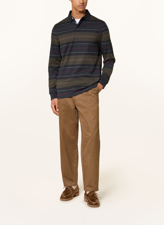 Barbour Rugbyshirt FRITH MØRKEBLÅ / MØRKERØD / KHAKI