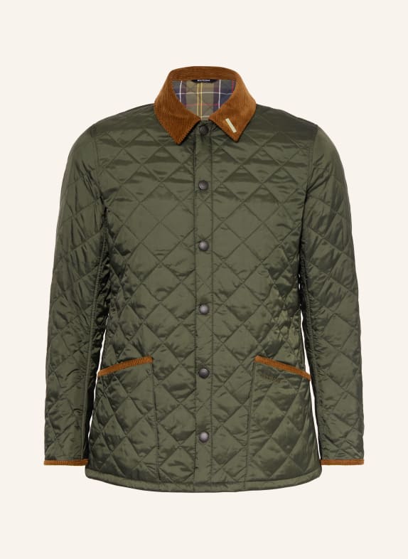 Barbour Steppjacke LIDDESDA DUNKELGRÜN / DUNKELBRAUN