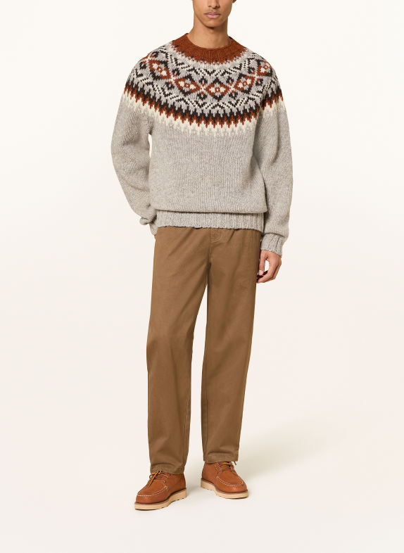 Barbour Pullover GRAU / DUNKELBRAUN / BRAUN