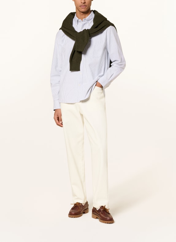 Barbour Overhemd AUTHENTIC Comfort Fit WIT / DONKERGROEN
