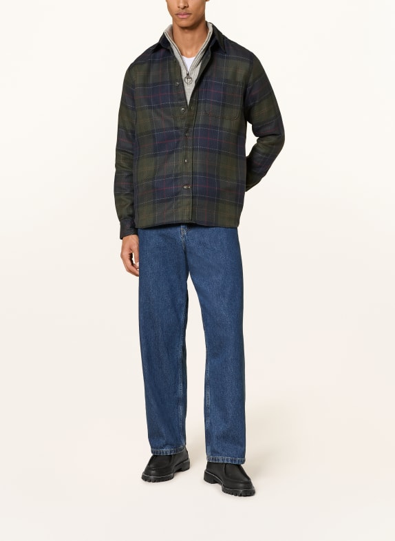 Barbour Overhemd Relaxed Fit DONKERGROEN / DONKERBLAUW