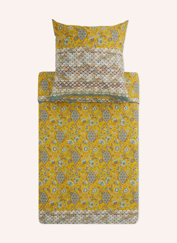 bassetti Bettwäsche TIGULLIO GELB / BRAUN / BLAUGRAU