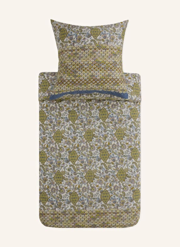 bassetti Pościel TIGULLIO KREMOWY / SZARONIEBIESKI / JASNOZIELONY