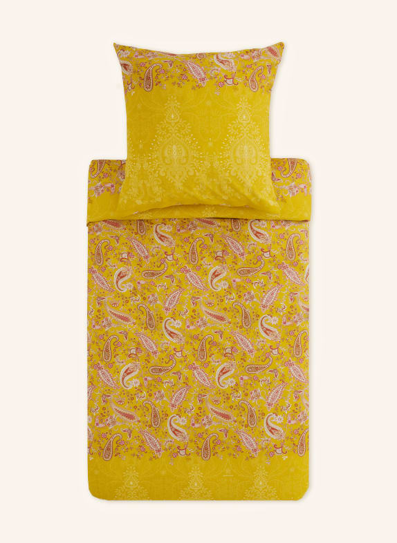 bassetti Pościel MONNALISA CIEMNOŻÓŁTY / KREMOWY / CZERWONY