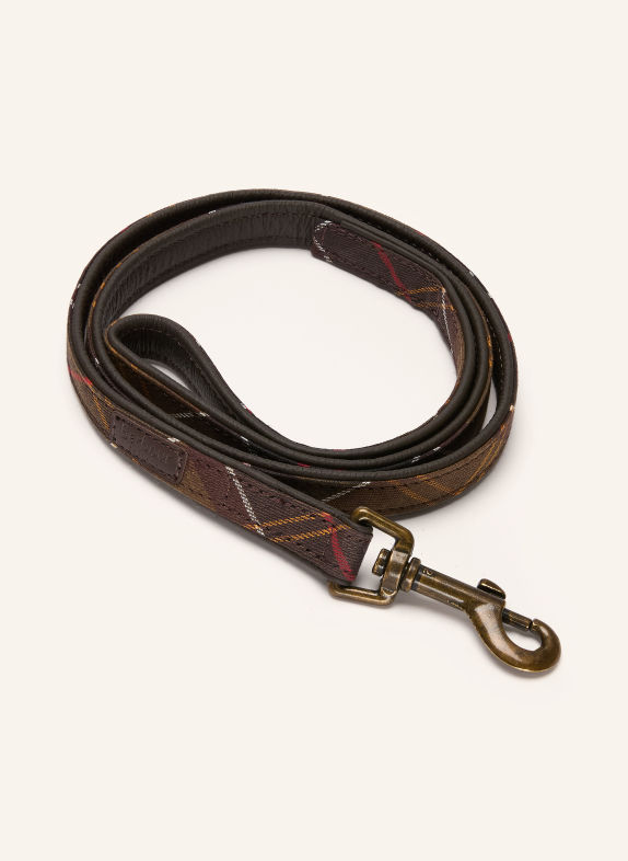 Barbour Hundeleine DUNKELBRAUN / ROT / GELB