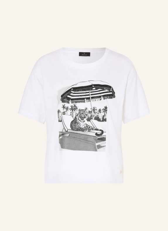 monari T-Shirt mit Schmucksteinen WEISS