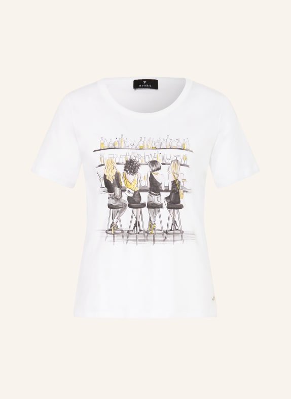 monari T-shirt orné de strass BLANC