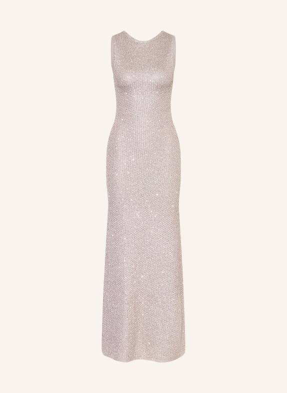 MRS & HUGS Strickkleid mit Pailletten SILBER