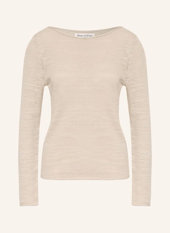 Marc O'Polo Pullover mit Leinen BEIGE