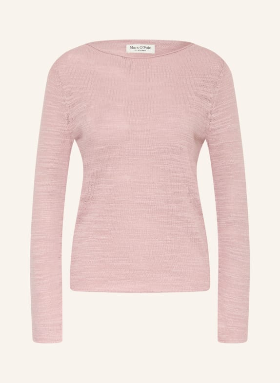 Marc O'Polo Pullover mit Leinen ROSÉ