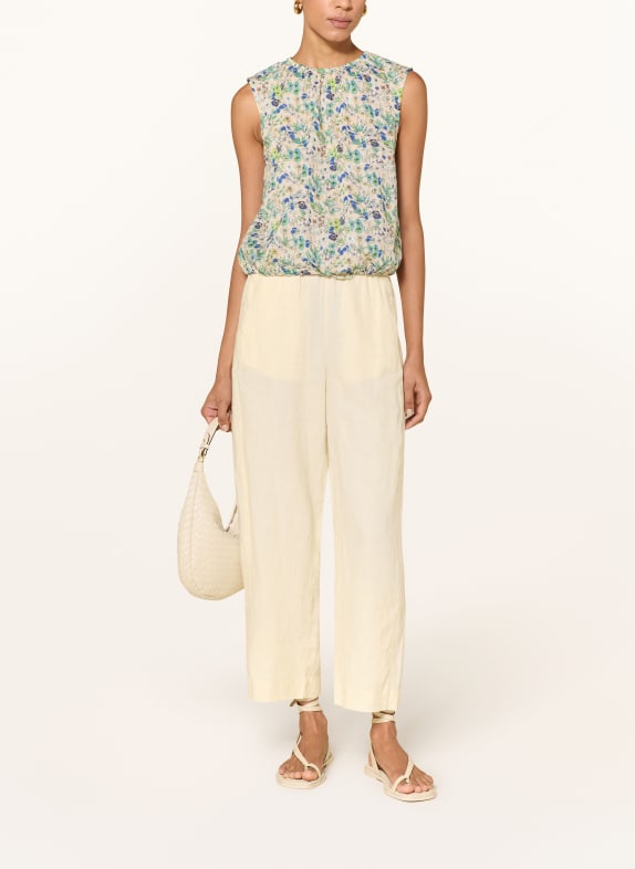 Marc O'Polo Blusentop BEIGE / GRÜN / BLAU