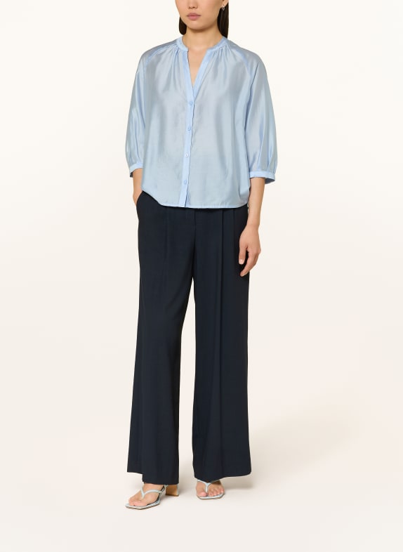 someday Blouse ZAMIDA met 3/4-mouwen LICHTBLAUW