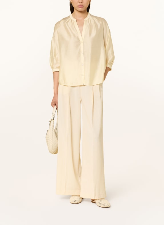 someday Blouse ZAMIDA met 3/4-mouwen LICHTGEEL