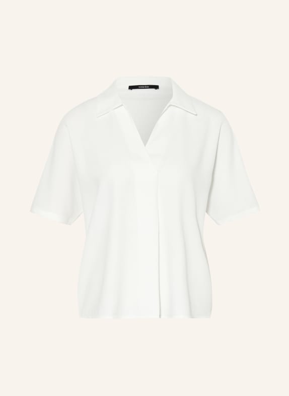 someday Tričko s límečkem KELIANE z kombinace materiálů BÍLÁ