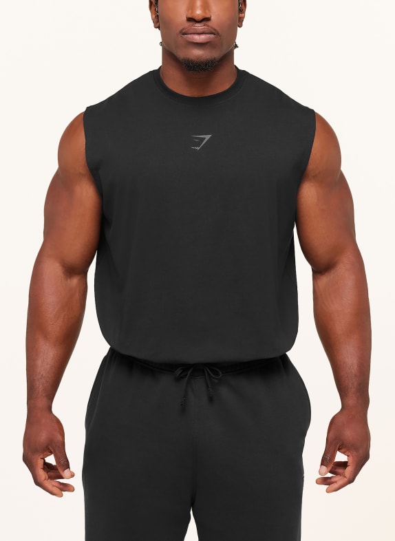 GYMSHARK Tanktop POWER SCHWARZ / DUNKELGRAU