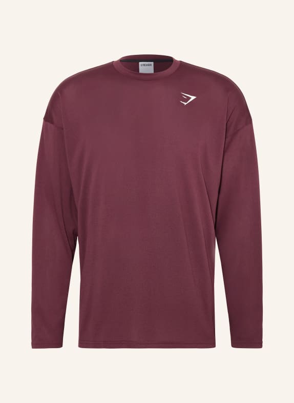 GYMSHARK Longsleeve ARRIVAL DUNKELROT