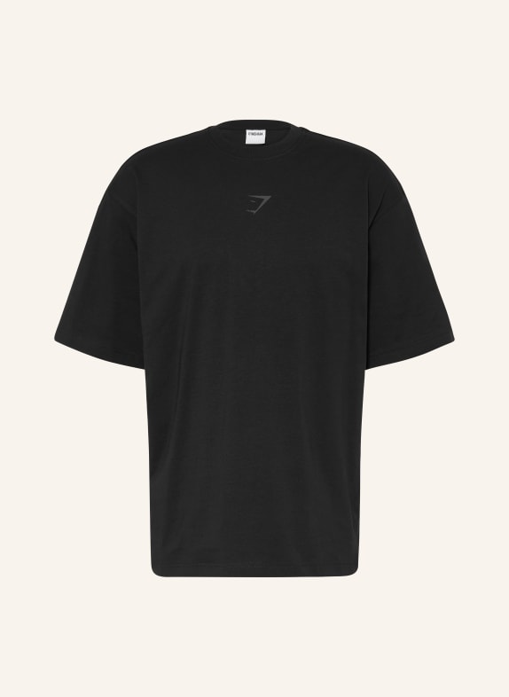 GYMSHARK Oversized-Shirt POWER SCHWARZ / DUNKELGRAU