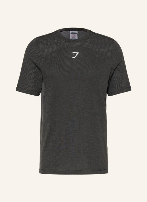 GYMSHARK T-Shirt LIGHTWEIGHT REG SEAMLESS SCHWARZ / GRAU / WEISS