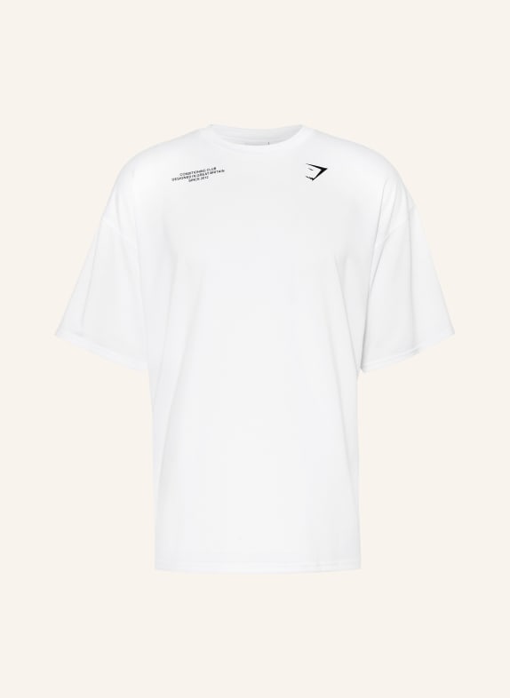 GYMSHARK T-Shirt CONDITIONING CLUB WEISS / SCHWARZ