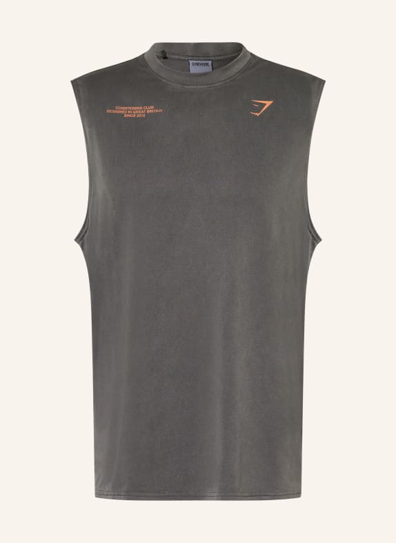 GYMSHARK Tanktop CONDITIONING CLUB WASHED DUNKELGRAU