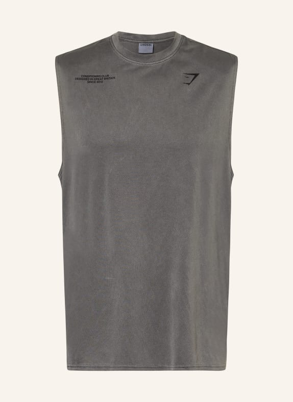 GYMSHARK Tanktop CONDITIONING CLUB WASHED GRAU