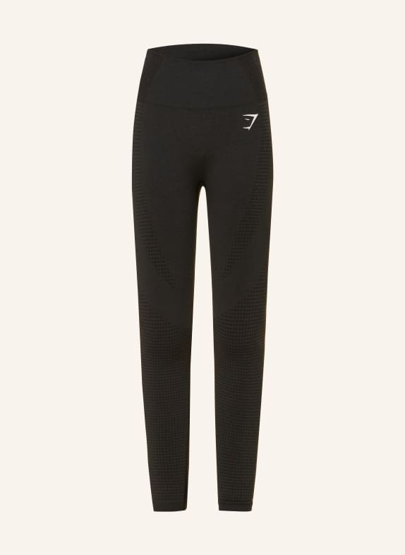 GYMSHARK Tights VITAL SEAMLESS SCHWARZ / WEISS