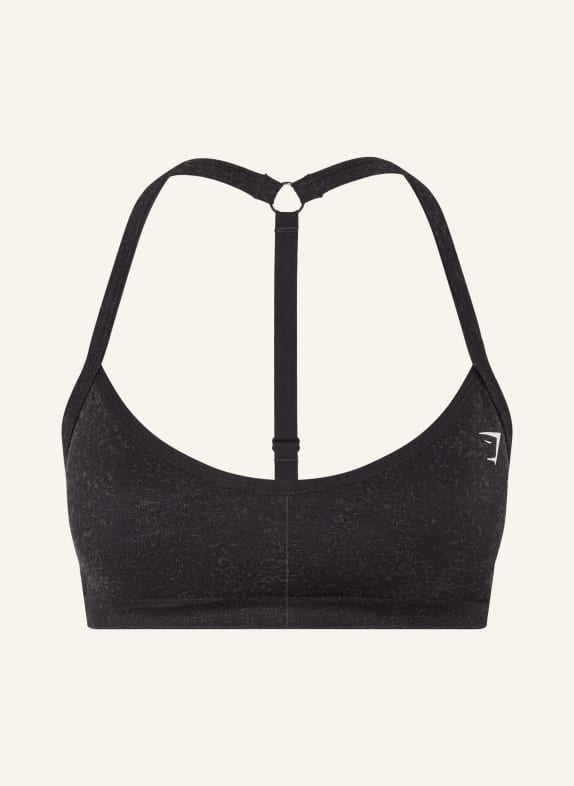 GYMSHARK Sport-BH ADAPT FLECK SPORTS SCHWARZ / DUNKELGRAU