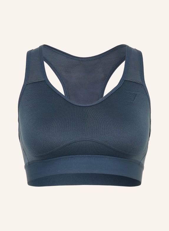 GYMSHARK Sport-BH LIGHTWEIGHT HIGH BLAUGRAU
