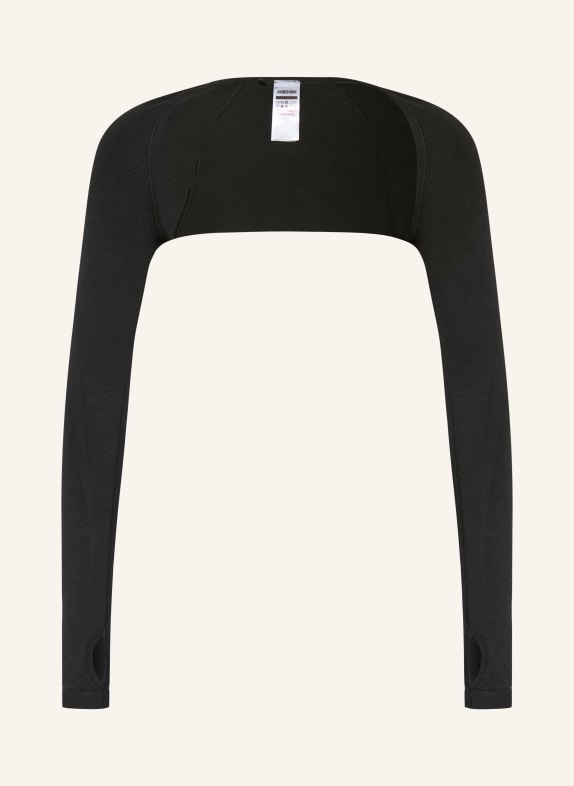 GYMSHARK Bolero INTERVAL SEAMLESS SCHWARZ