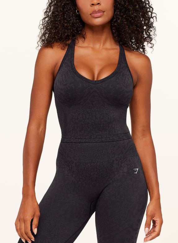 GYMSHARK Tanktop ADAPT ANIMAL DUNKELGRAU