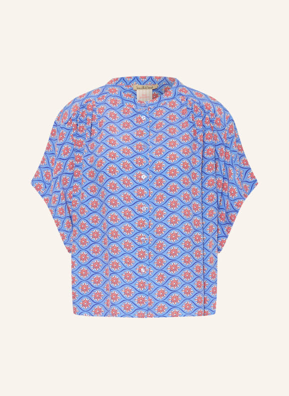Smith & Soul Blouse BLUE / DARK ORANGE