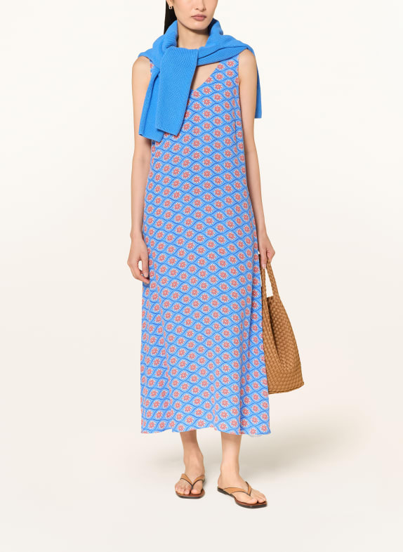 Smith & Soul Jurk BLAUW / DONKERORANJE