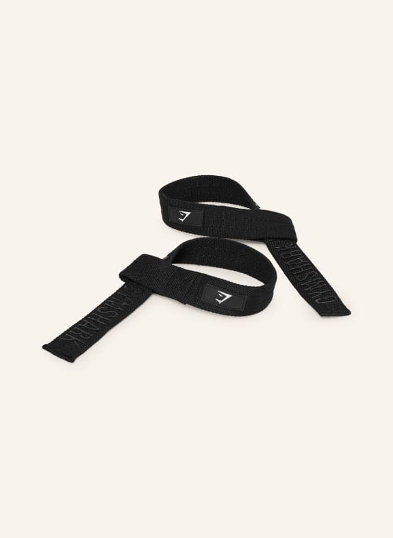 GYMSHARK 2er-Set Trainingsgurte SCHWARZ