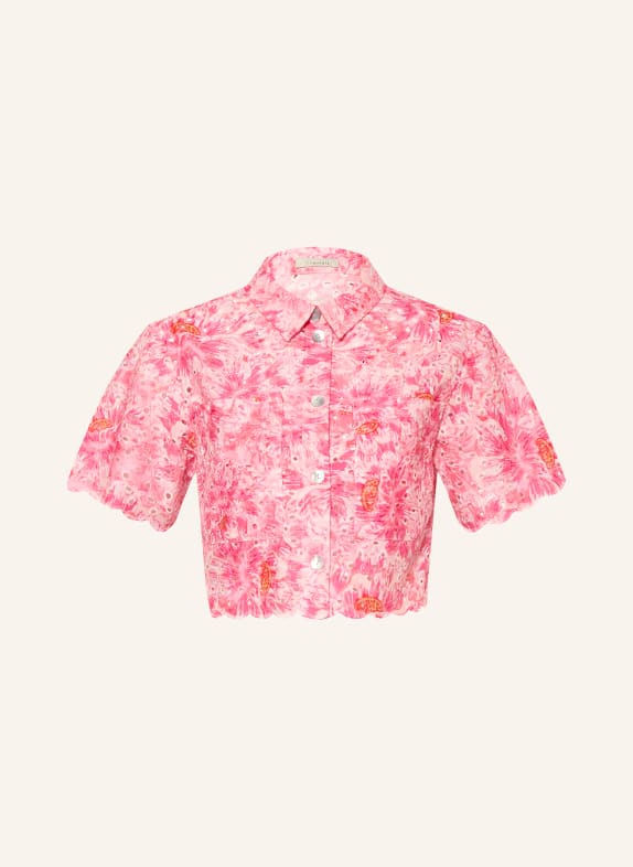 lilienfels Košile z děrované krajky RŮŽOVÁ / RŮŽOVÁ