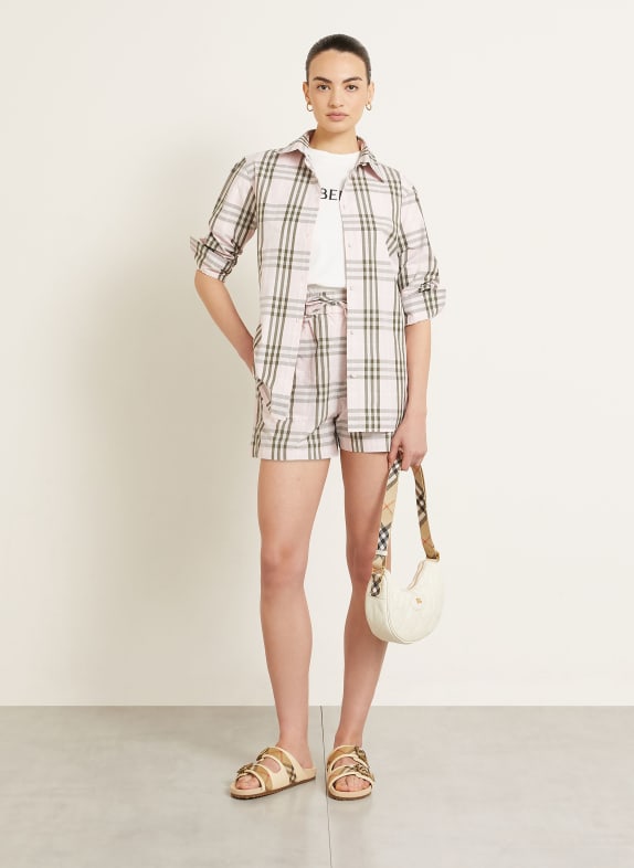 BURBERRY Hemdbluse EMMA HELLROSA / BEIGE / OLIV