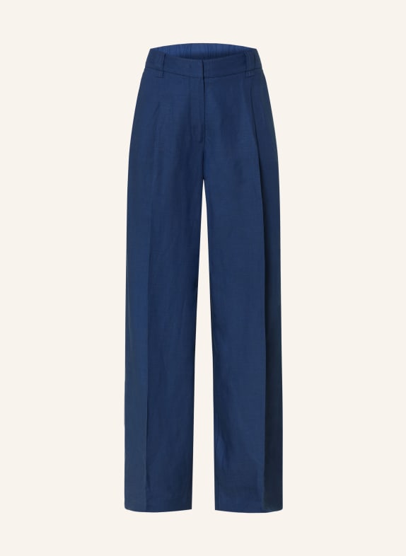 OPUS PANTS Kalhoty MOIRA TMAVĚ MODRÁ